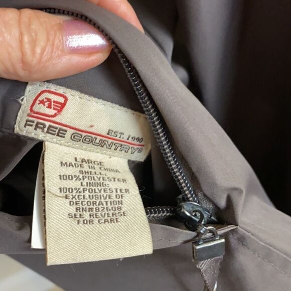 Free Country Jacket Reversible Raincoat with Faux Fur. Large EUC - Picture 9 of 9
